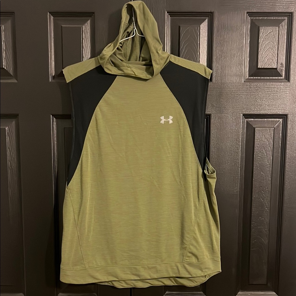 Under Armour Green Sleeveless Hoodie